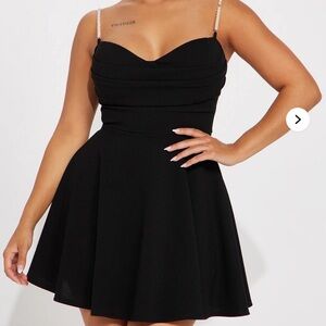 Fashion Nova Elegant Black Mini Dress